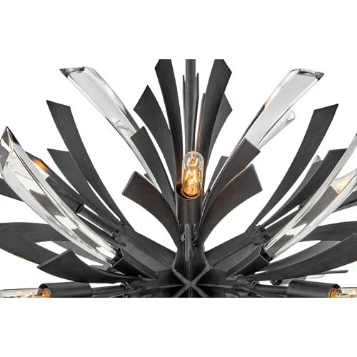 Bergamots Crystal  Chandelier  22"D - Image 7