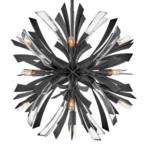 Bergamots Crystal  Chandelier  22"D - Image 8