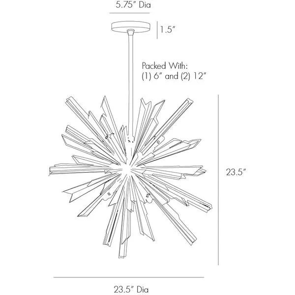 Bergamots 8 Lights Crystal Chandelier - Image 3