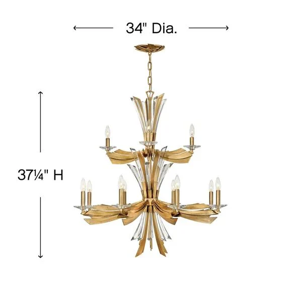 Bergamots Two Tier Crystal Chandelier for Kitchen - Image 7