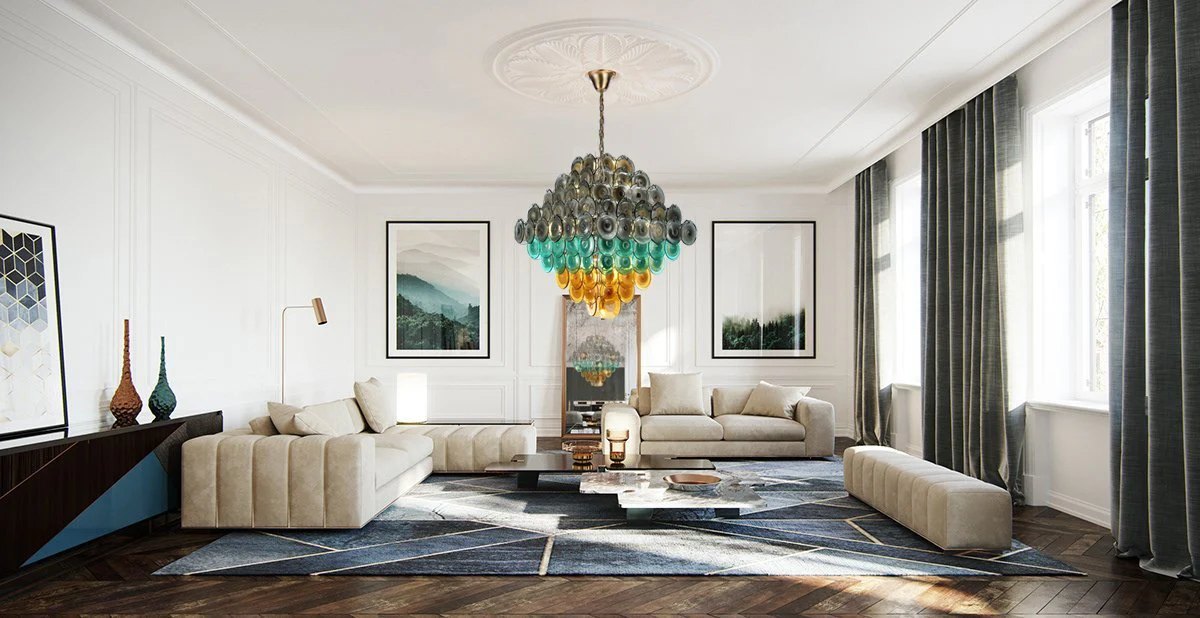 Bettina Murano Round Glass Chandelier - Image 10