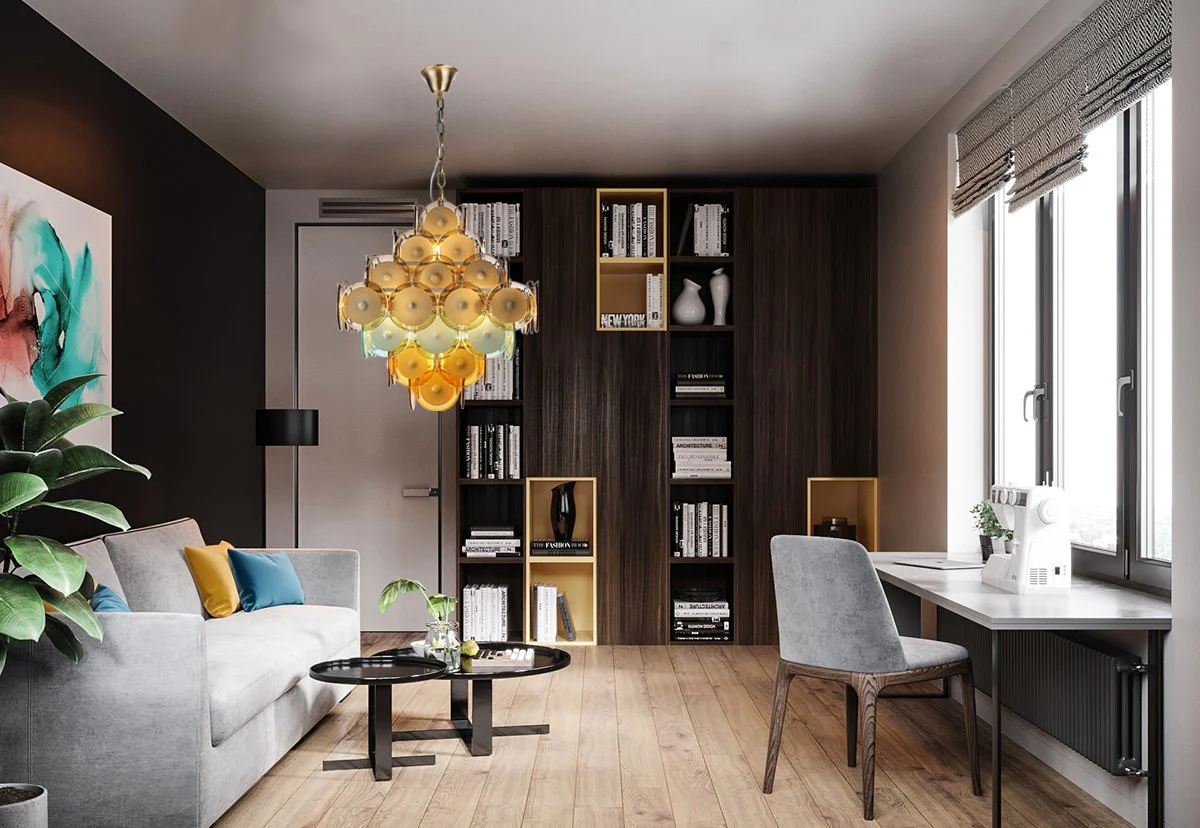 Bettina Murano Round Glass Chandelier - Image 4