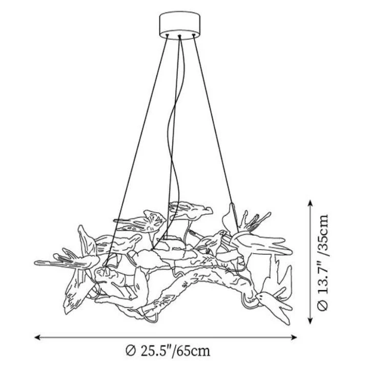 Bird Branch Chandelier - Image 8