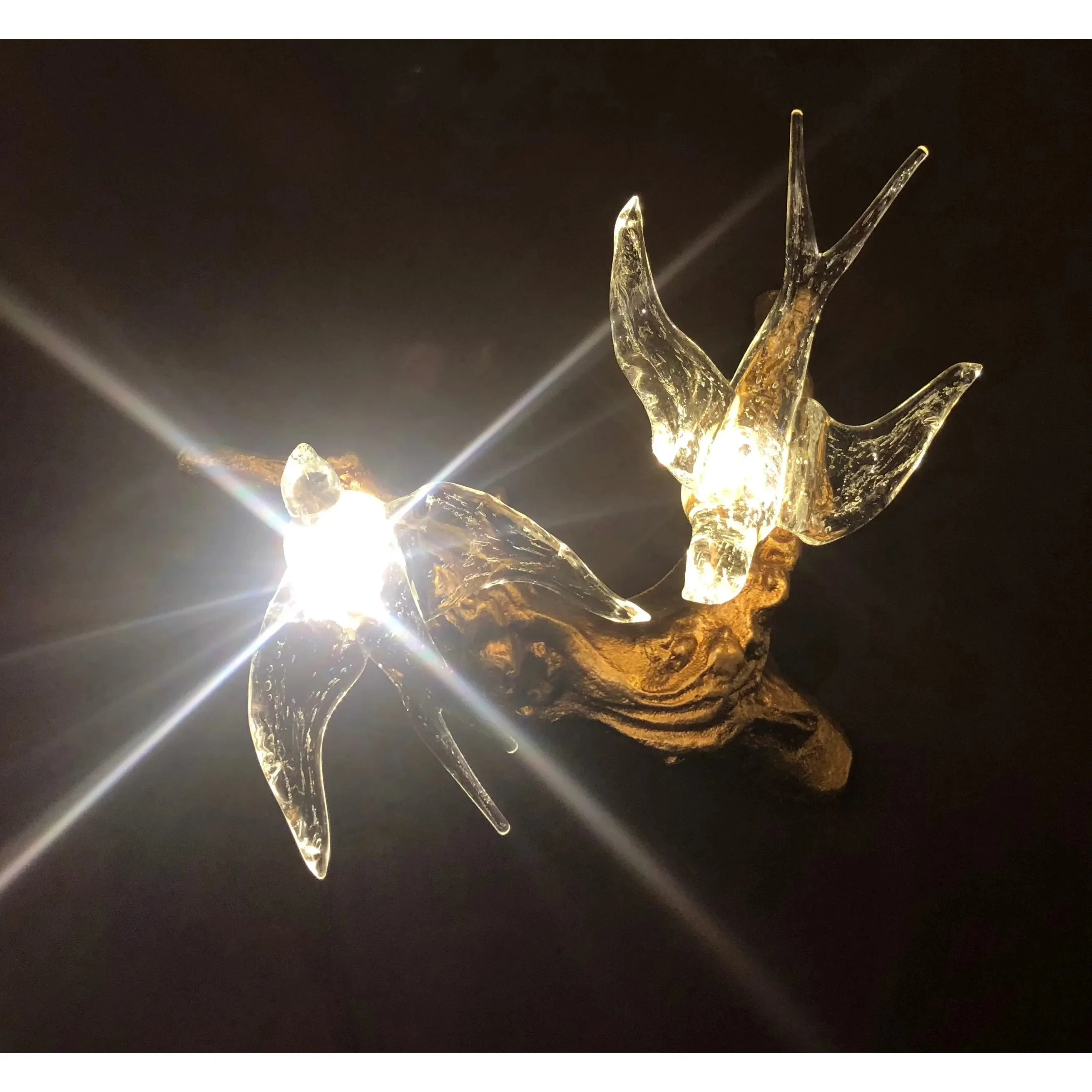 Bird Song Branching Linear Teardrop Chandelier - Image 7