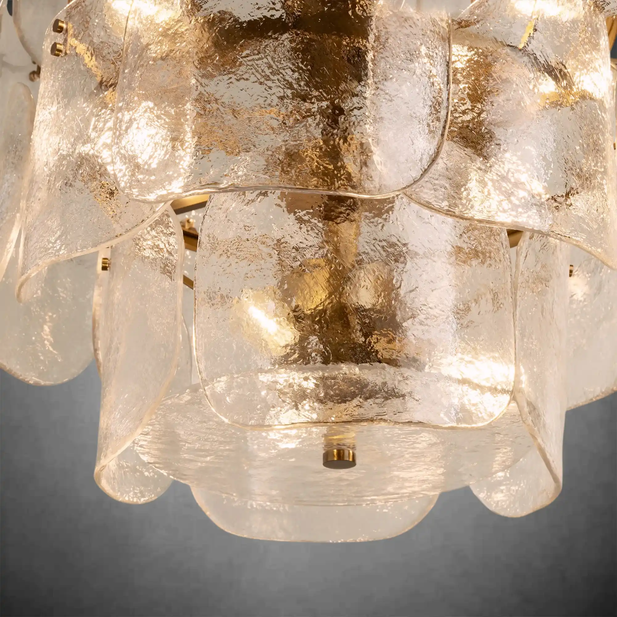 Blaire Round Molten Glass Chandelier - Image 14