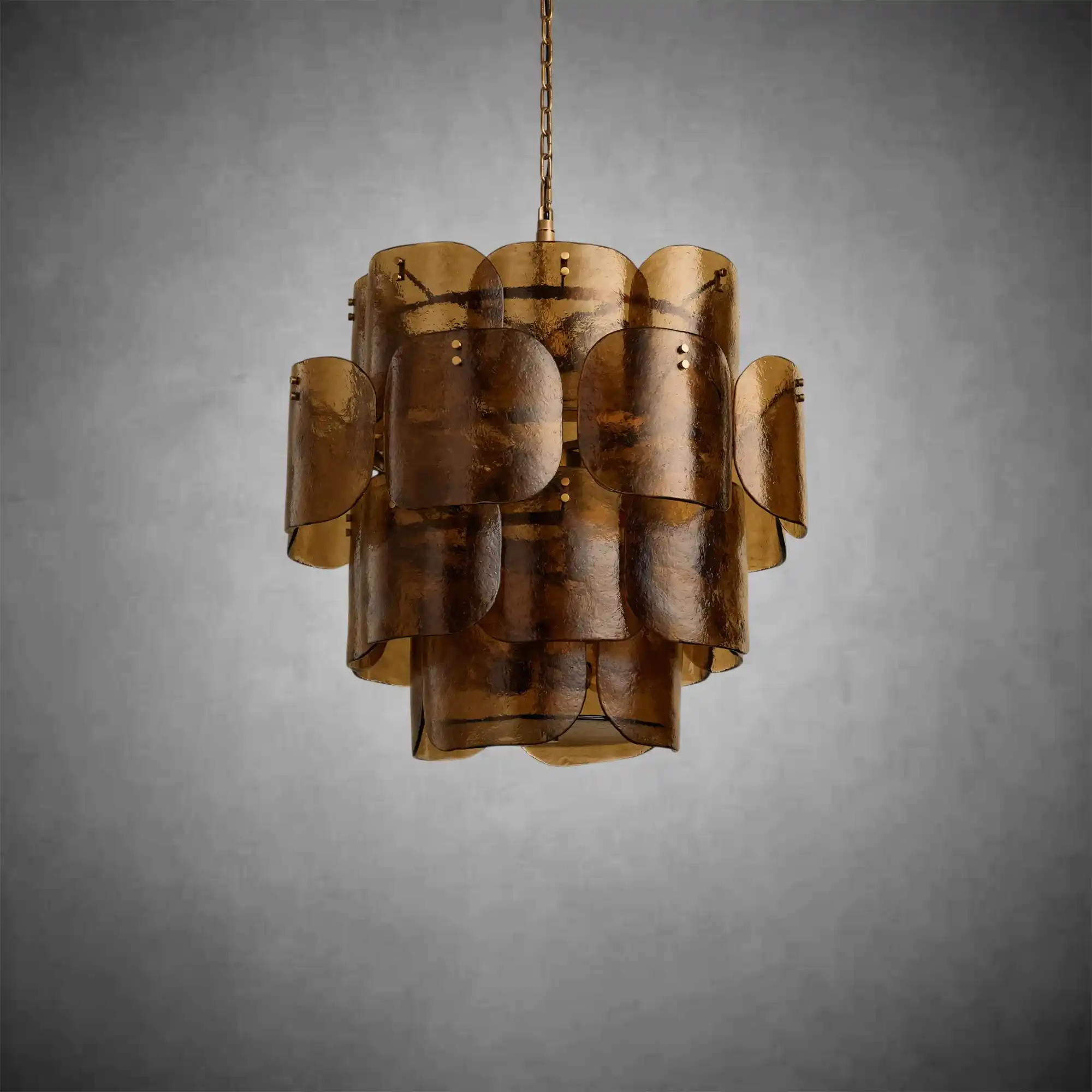 Blaire Round Molten Glass Chandelier - Image 3
