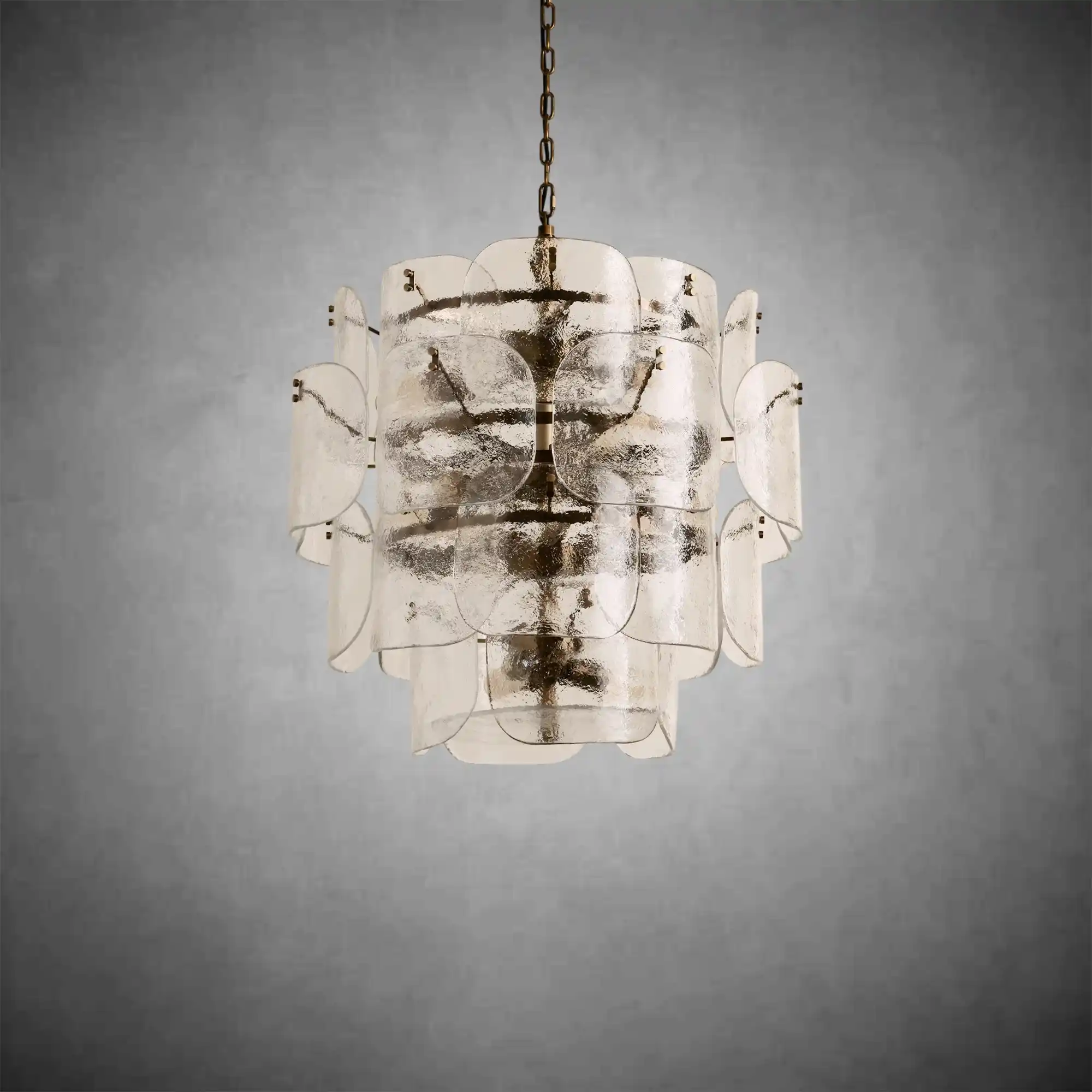 Blaire Round Molten Glass Chandelier - Image 5