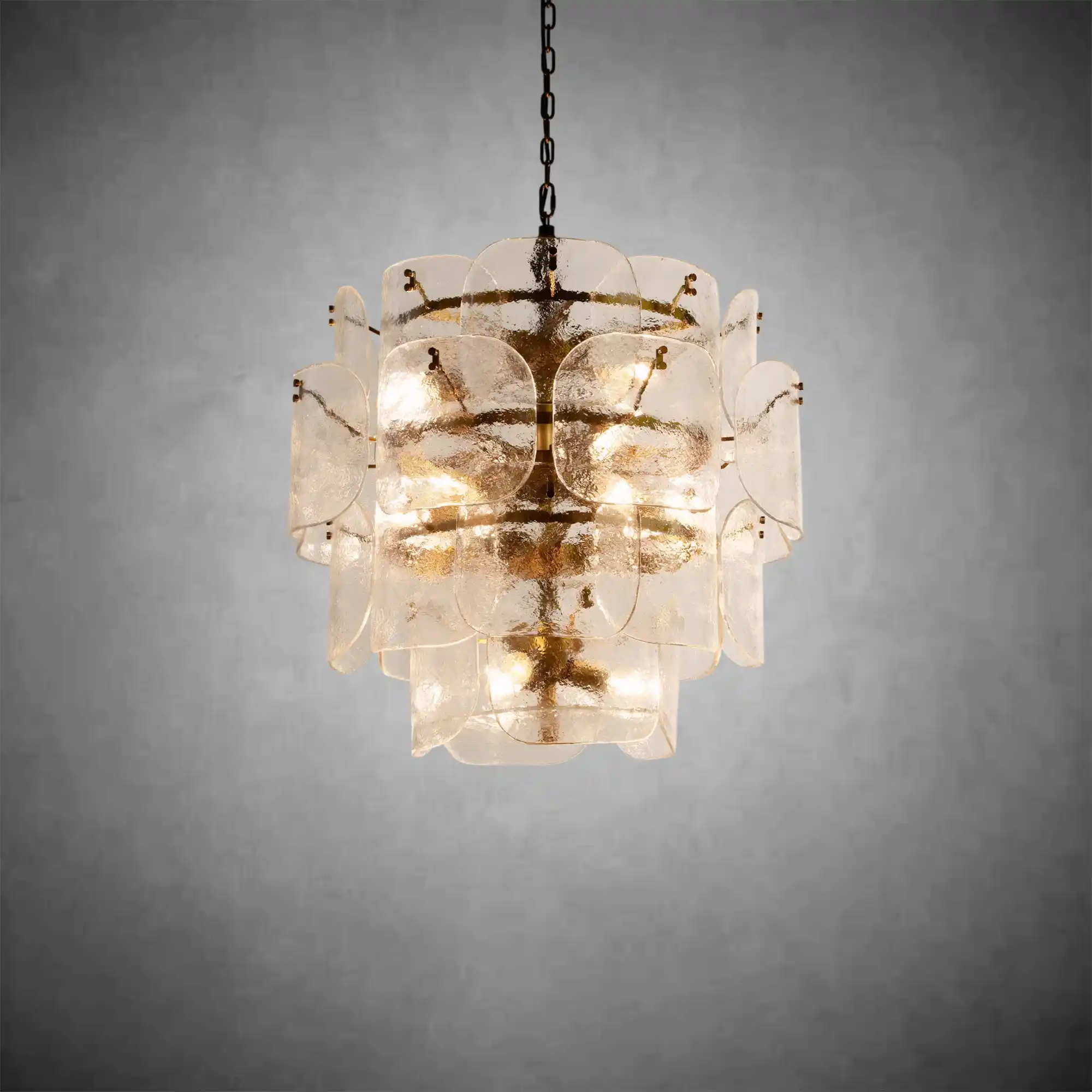 Blaire Round Molten Glass Chandelier - Image 6
