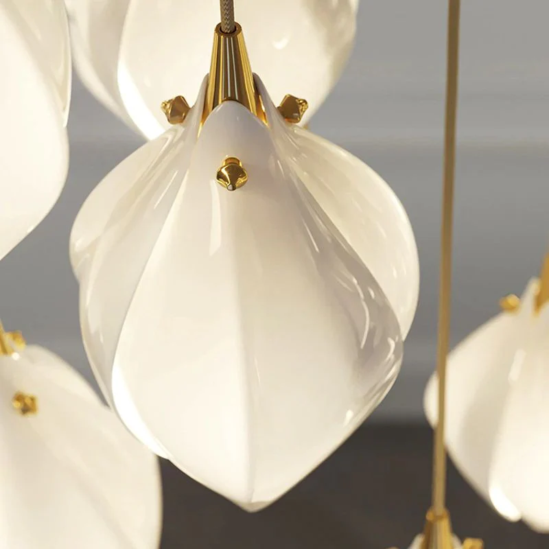 Bloom Ceramic Chandelier Light for Living Room - Image 7