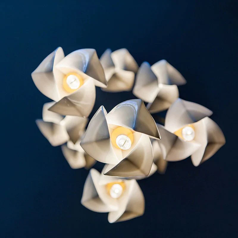 Bloom Ceramic Chandelier Light for Living Room - Image 8