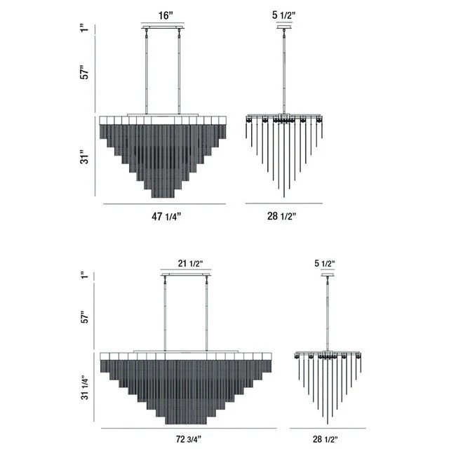 Gildora Linear Chandelier - Image 2
