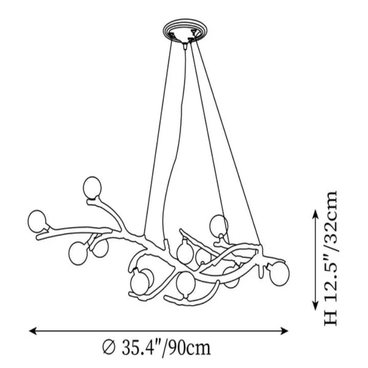 Boho Tree Branch Modern Chandelier - Image 17