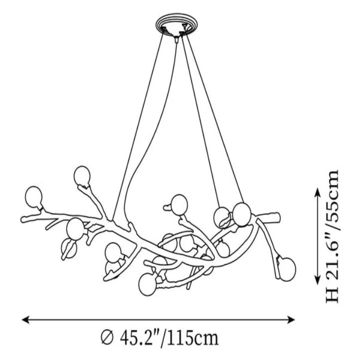 Boho Tree Branch Modern Chandelier - Image 18
