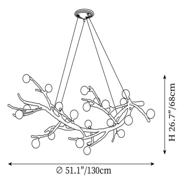 Boho Tree Branch Modern Chandelier - Image 19