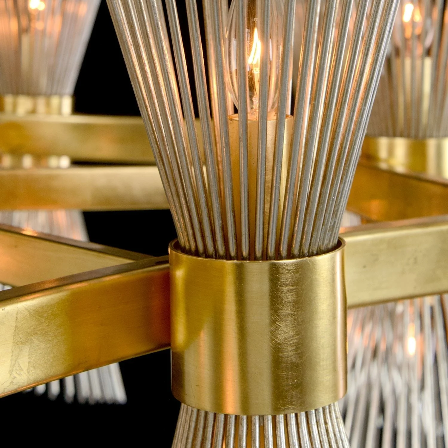Bonheur Twelve-Light Glass Chandelier - Image 3