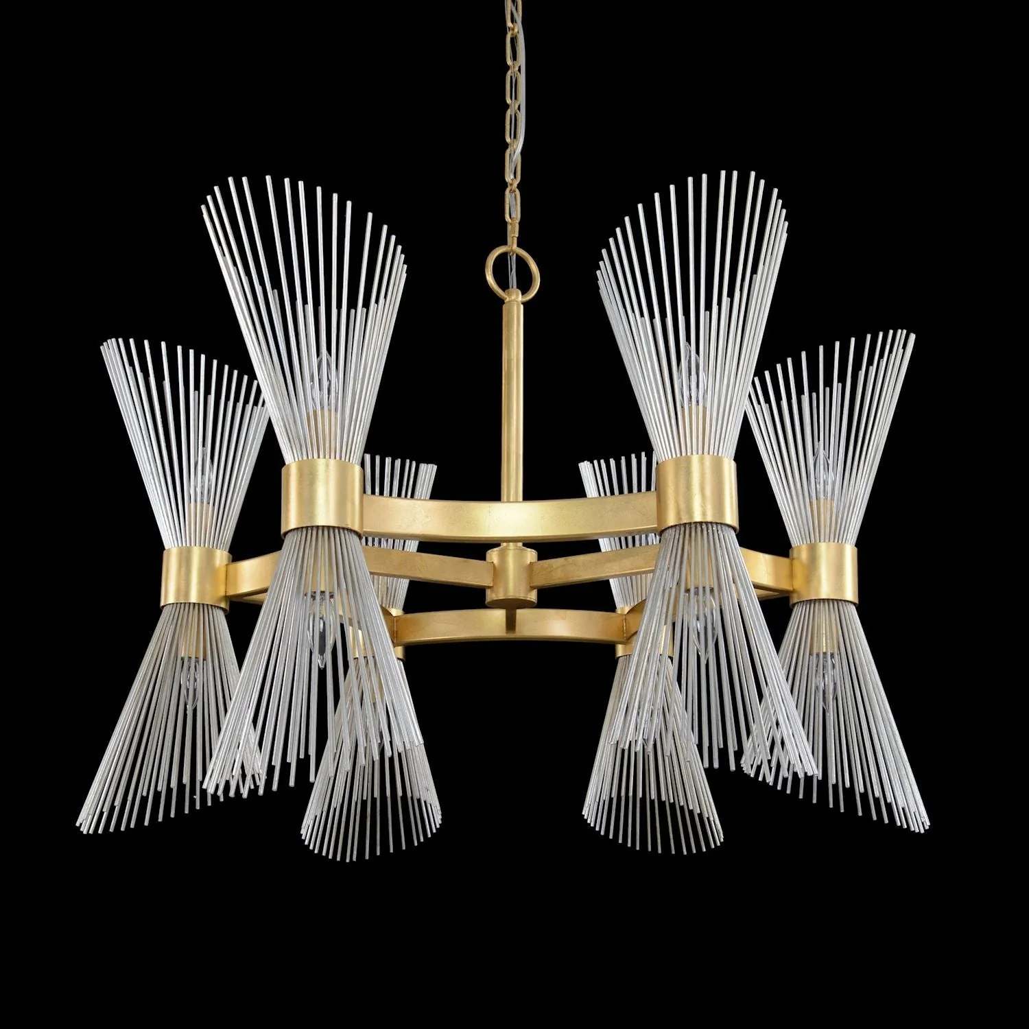 Bonheur Twelve-Light Glass Chandelier - Image 4