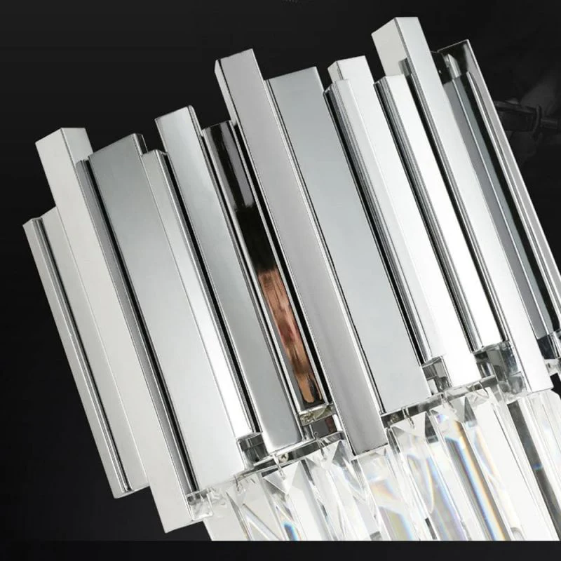 Bourbons Chrome Crystal Wall Sconce 19"H - Image 5