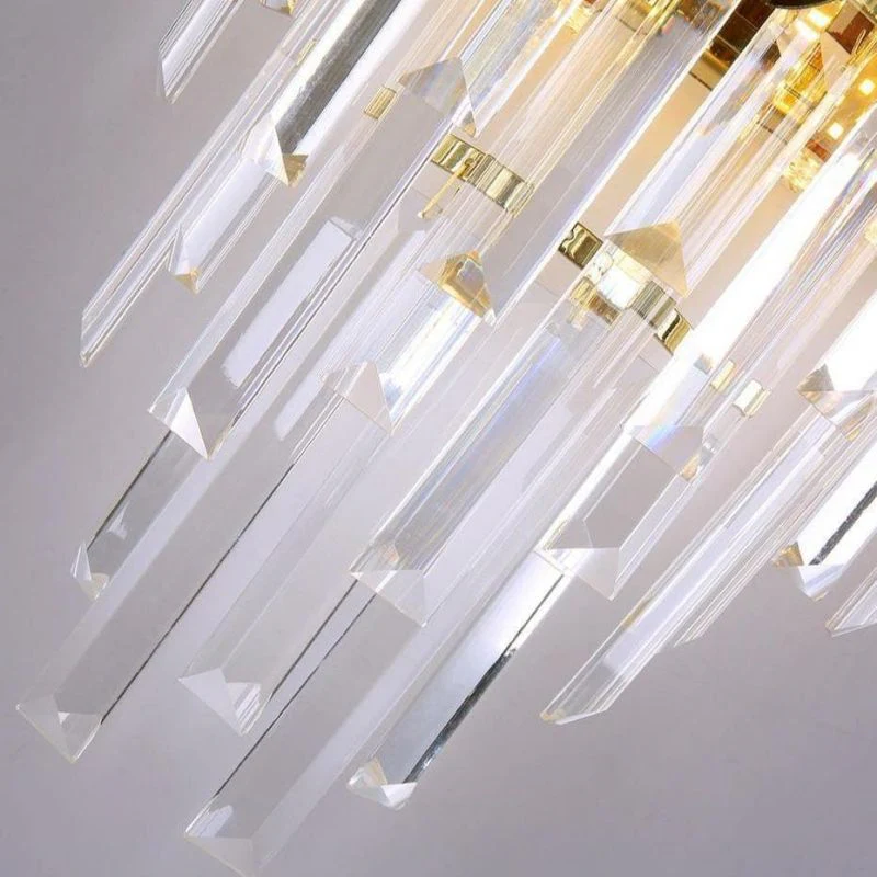 Bourbons Conical Clear Crystal Wall Sconce 16"H - Image 5