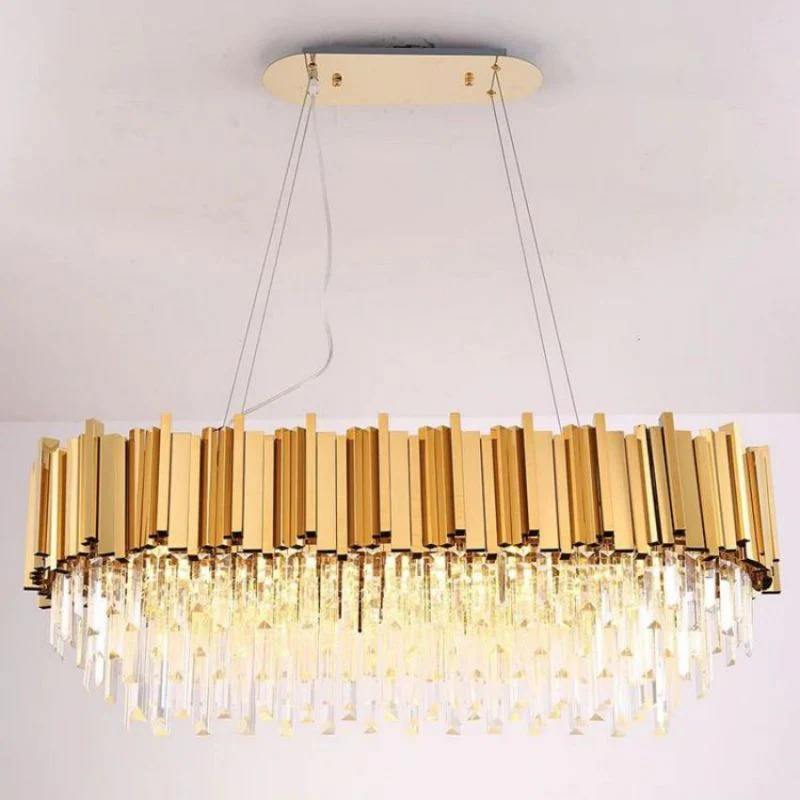 Bourbons Moore Crystal Oval Chandelier - Image 3
