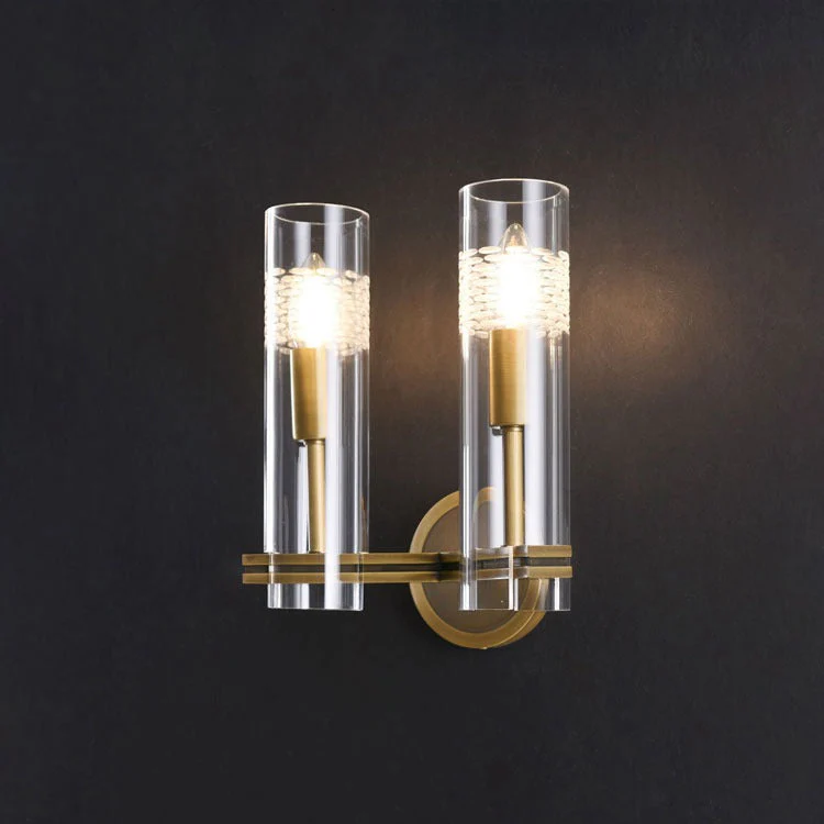 Brass Double Kaleidoscope Wall Sconce - Image 3