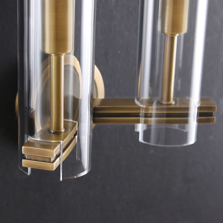 Brass Double Kaleidoscope Wall Sconce - Image 5