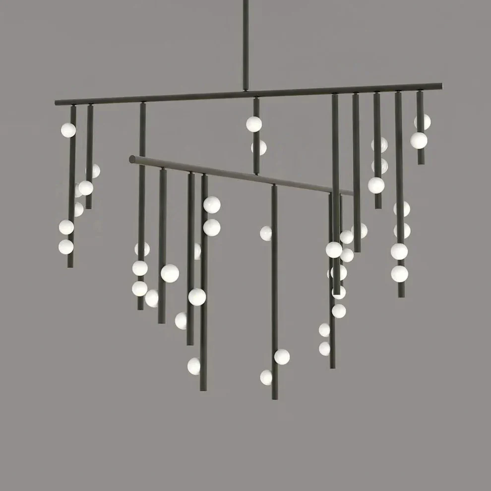 Brass Drop System Chandelier - Image 10
