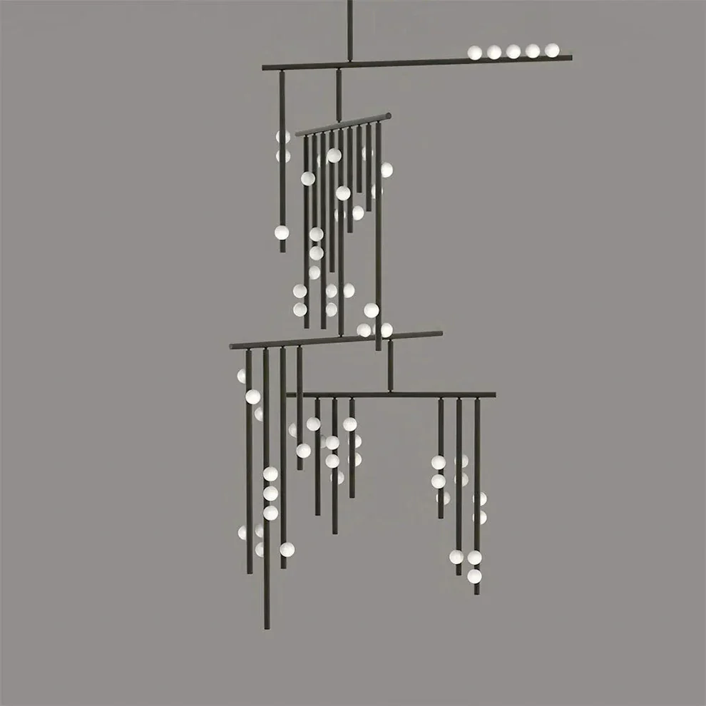 Brass Drop System Chandelier - Image 11