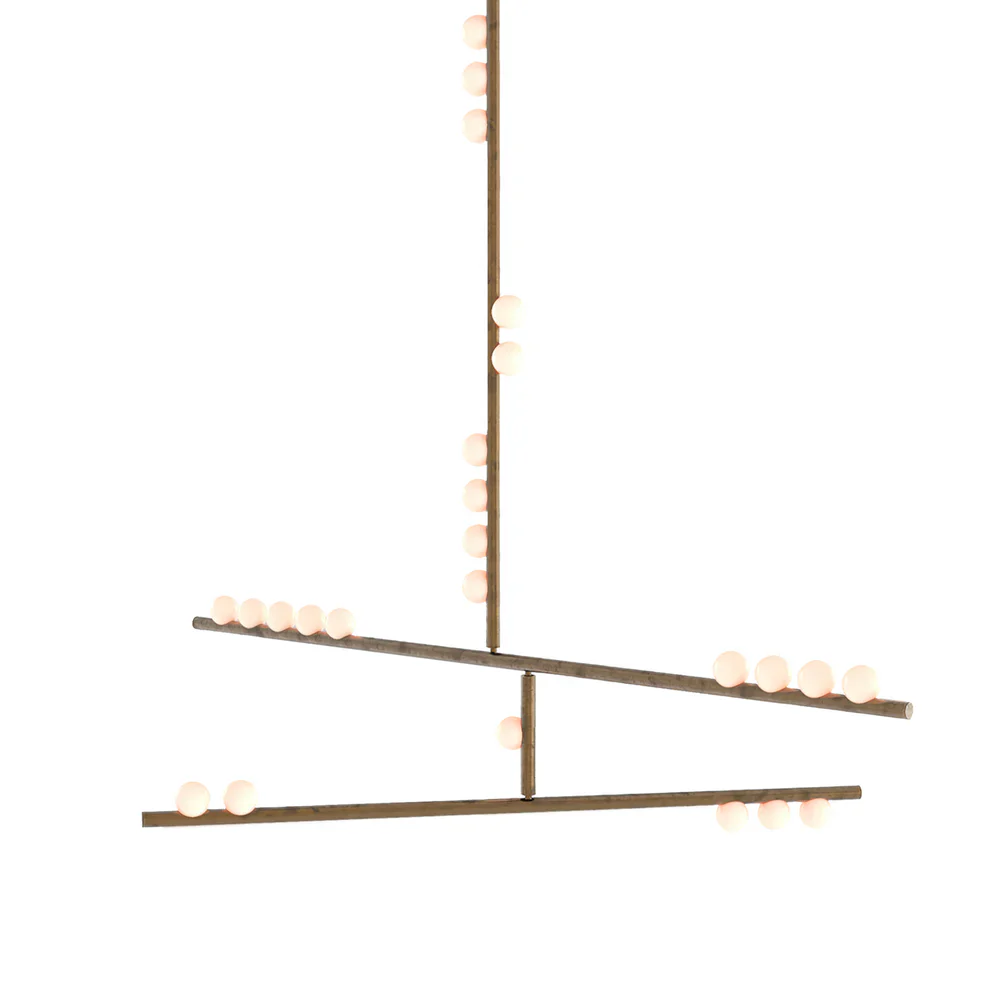 Brass Drop System Chandelier - Image 18