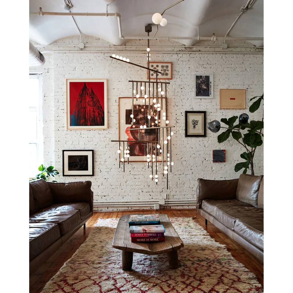 Brass Drop System Chandelier - Image 22