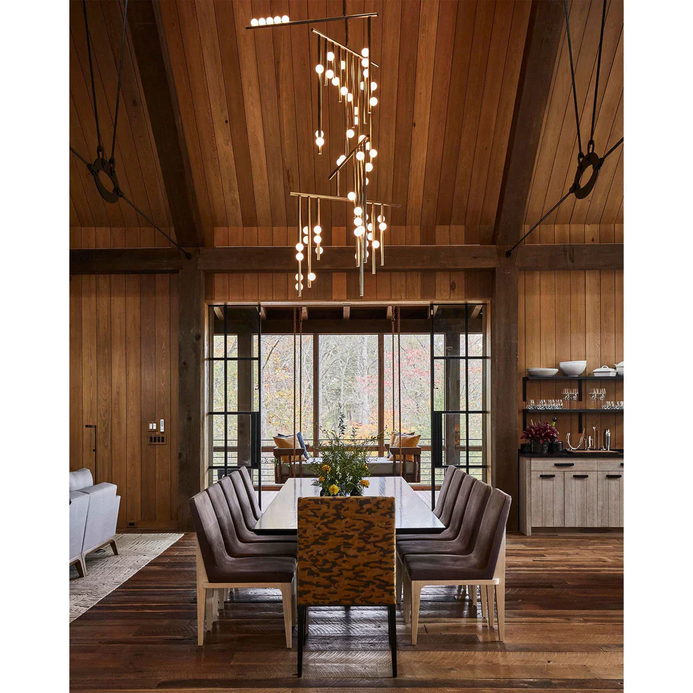 Brass Drop System Chandelier - Image 25