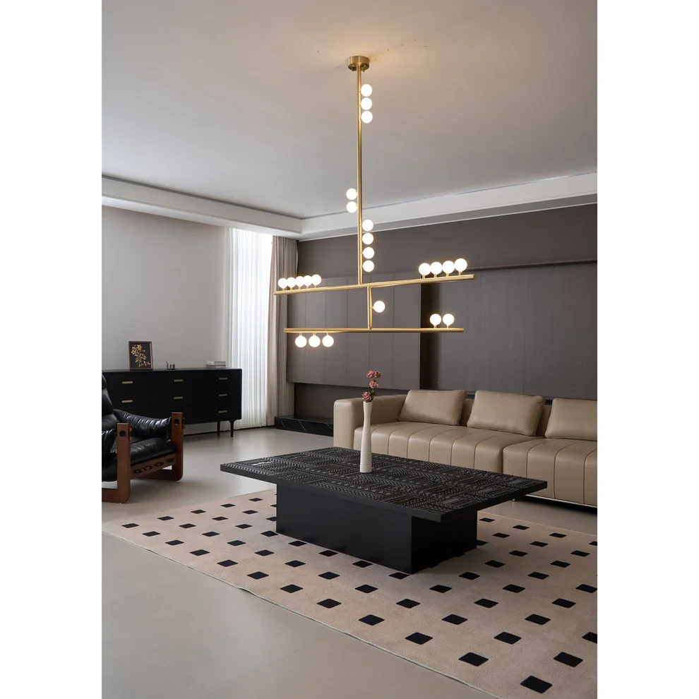 Brass Drop System Chandelier - Image 30