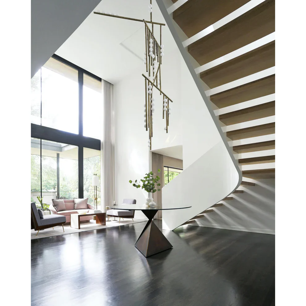 Brass Drop System Chandelier - Image 32