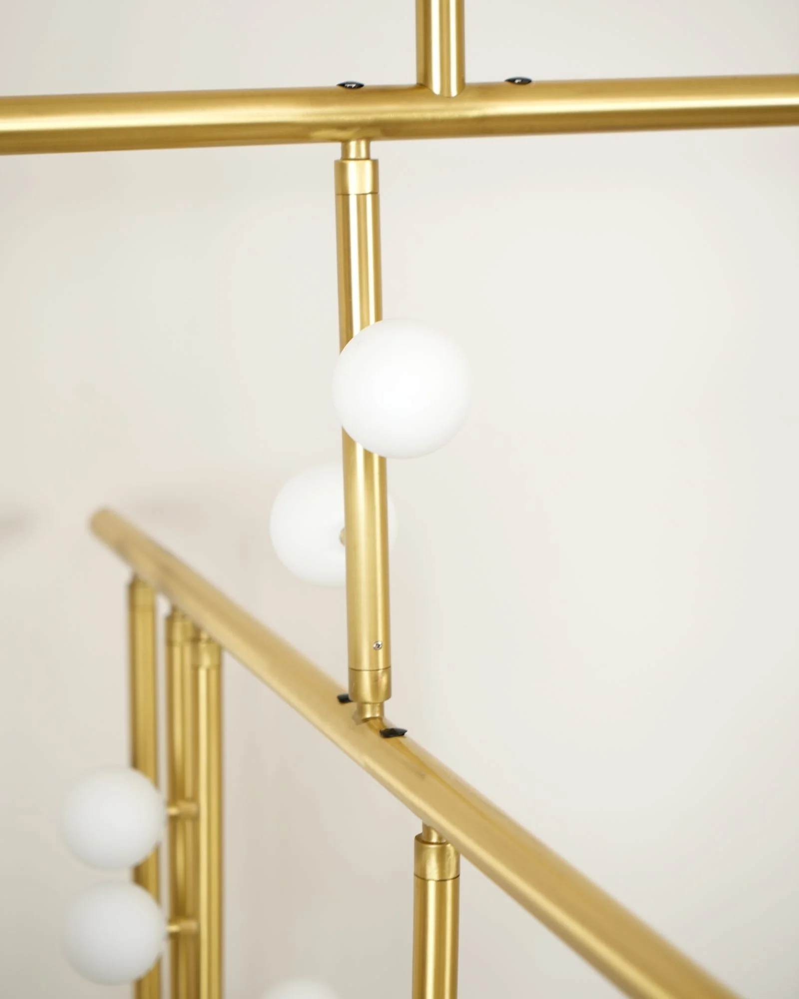 Brass Glass Drop Chandelier - Image 34