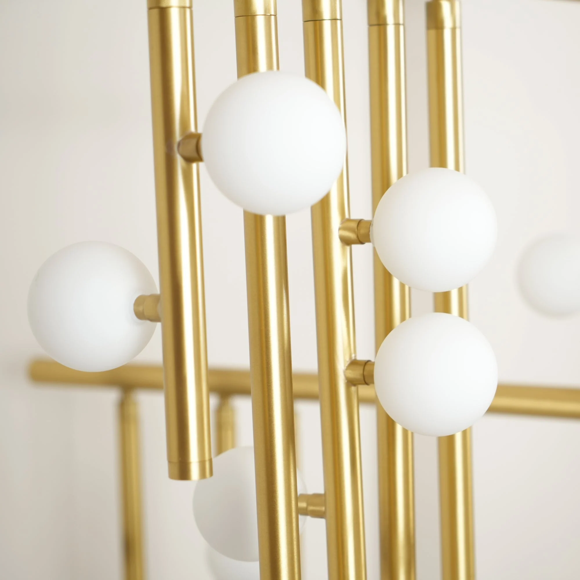 Brass Glass Drop Chandelier - Image 38