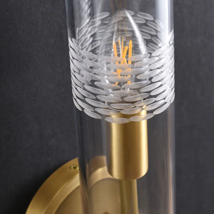 Brass Kaleidoscope Wall Sconce - Image 7