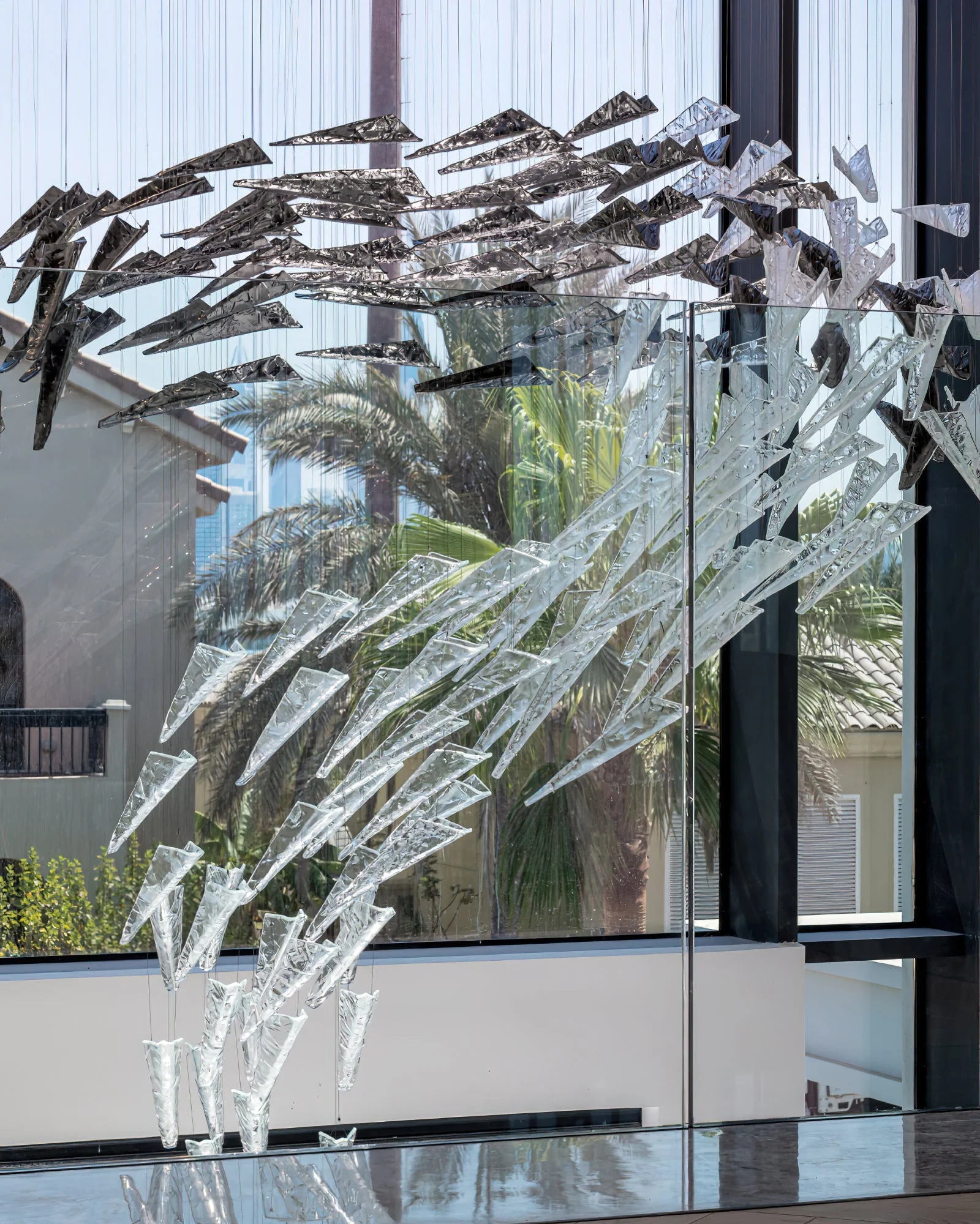 Breeze Chandelier,Designer Chandelier Lighting, Modern Glass Spiral Chandelier - Image 3