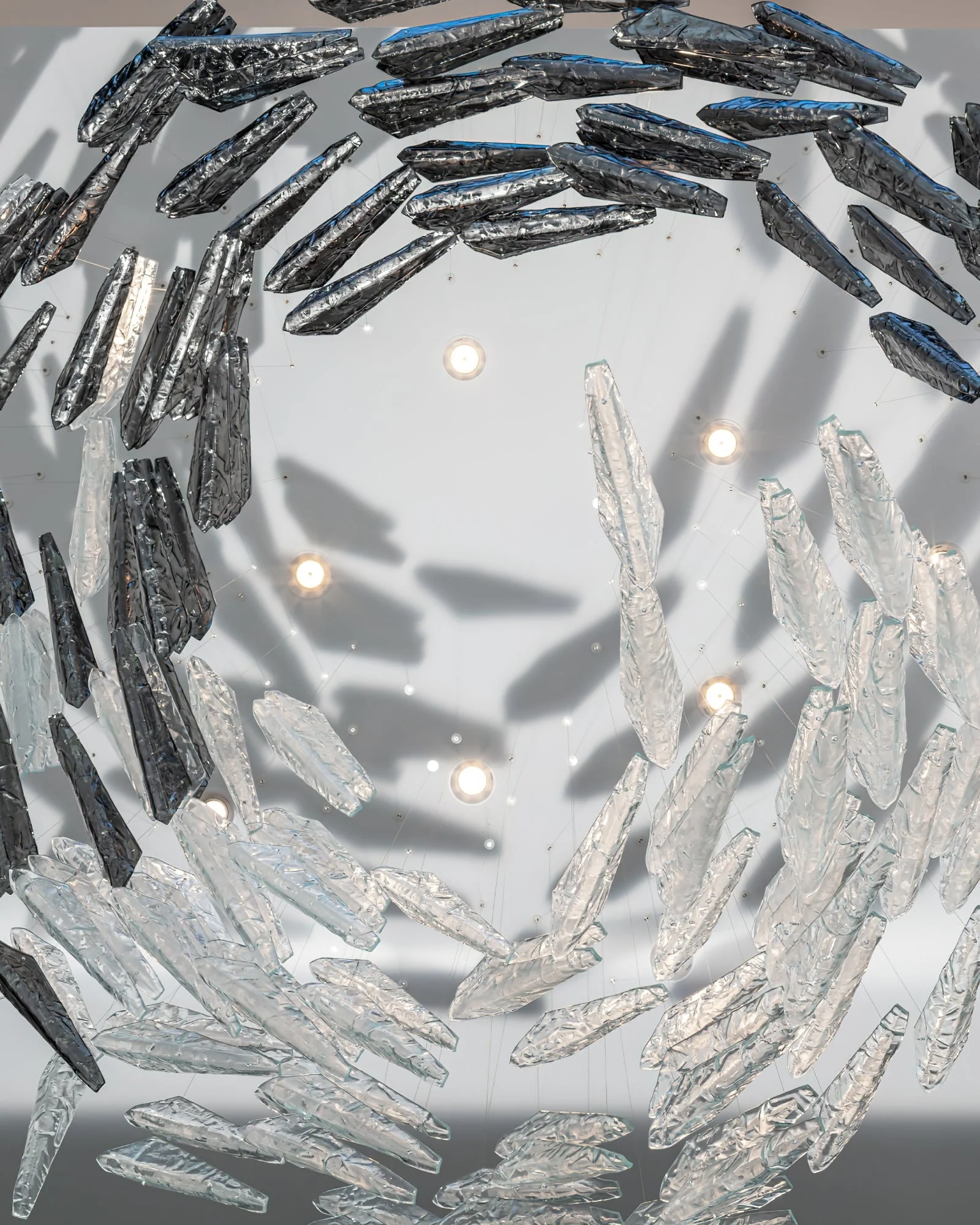 Breeze Chandelier,Designer Chandelier Lighting, Modern Glass Spiral Chandelier - Image 5