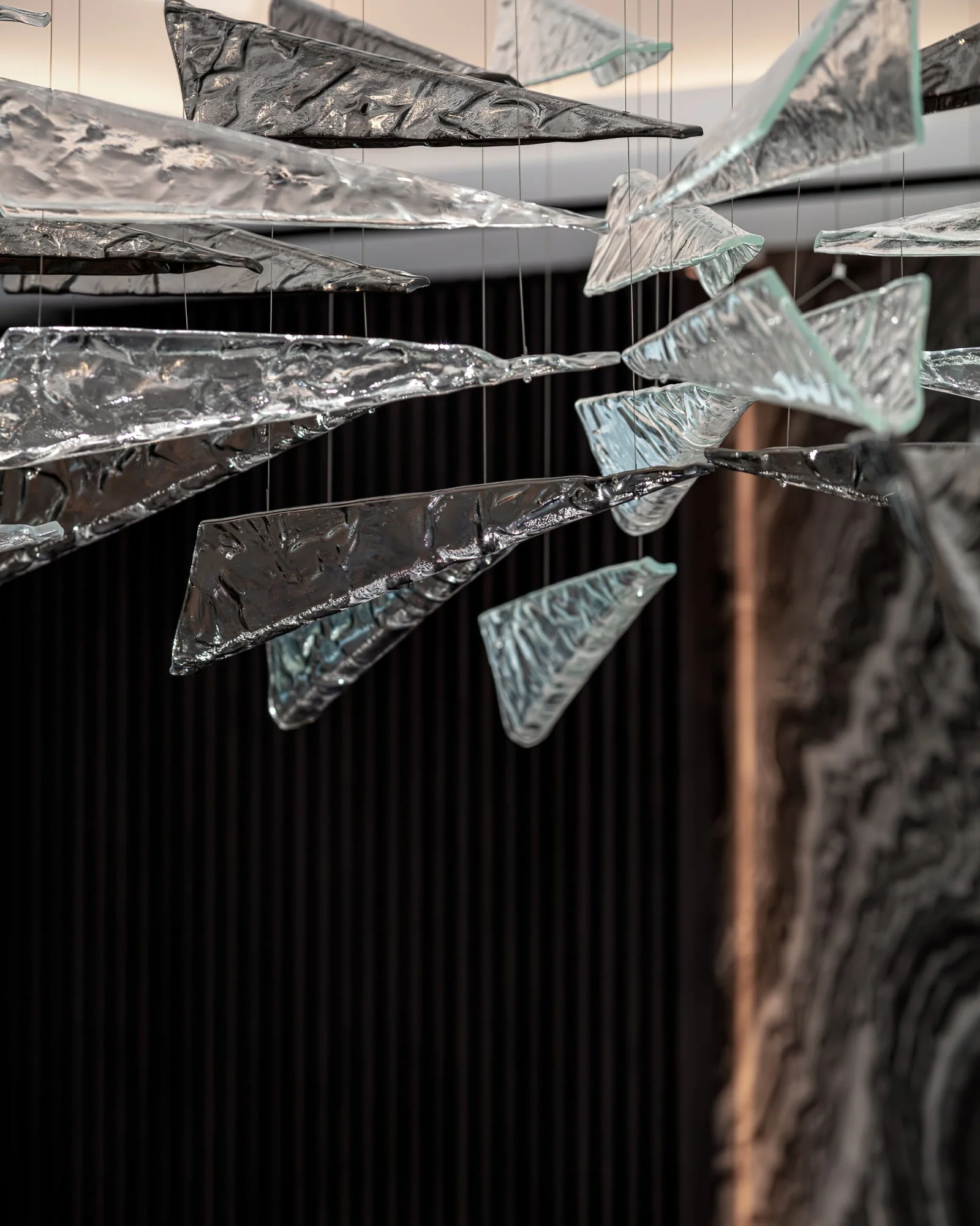 Breeze Chandelier,Designer Chandelier Lighting, Modern Glass Spiral Chandelier - Image 7