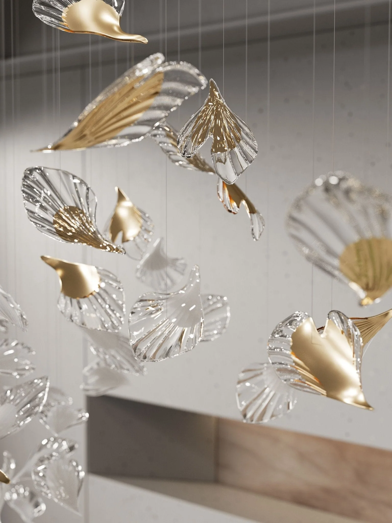 Galaxy Breezeleaf Meteor Shower Crystal Spiral Chandelier - Image 4