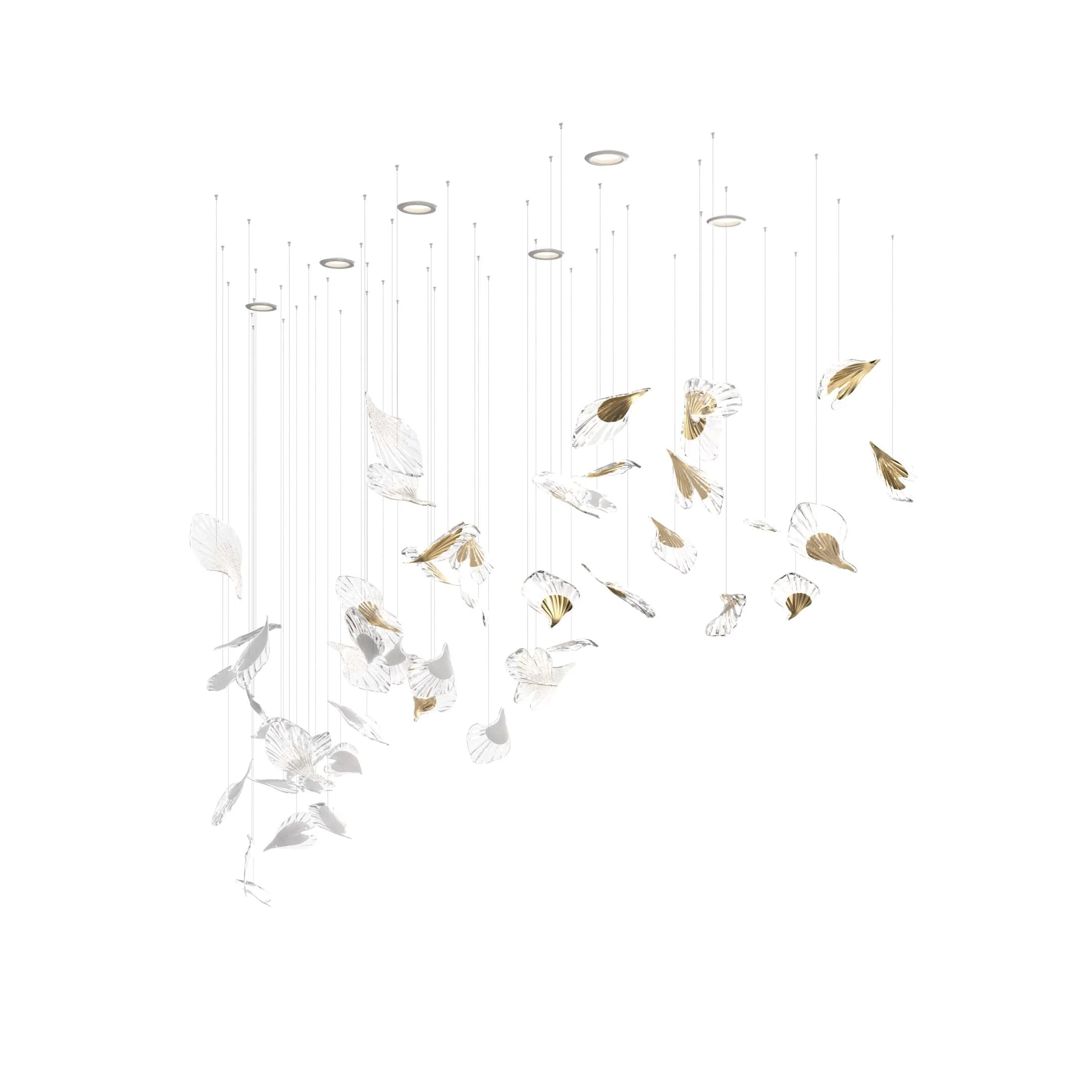 Galaxy Breezeleaf Meteor Shower Crystal Spiral Chandelier - Image 8