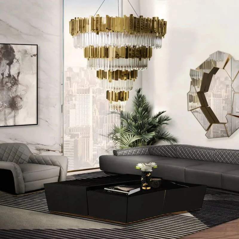 Brilliant Decorative 4-Tier Round Chandelier - Image 2