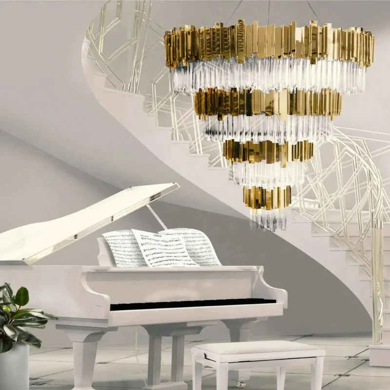 Brilliant Decorative 4-Tier Round Chandelier - Image 3