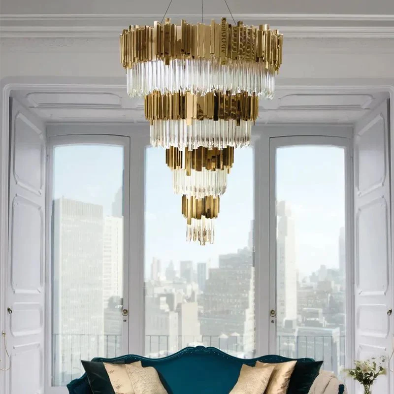 Brilliant Decorative 4-Tier Round Chandelier - Image 4