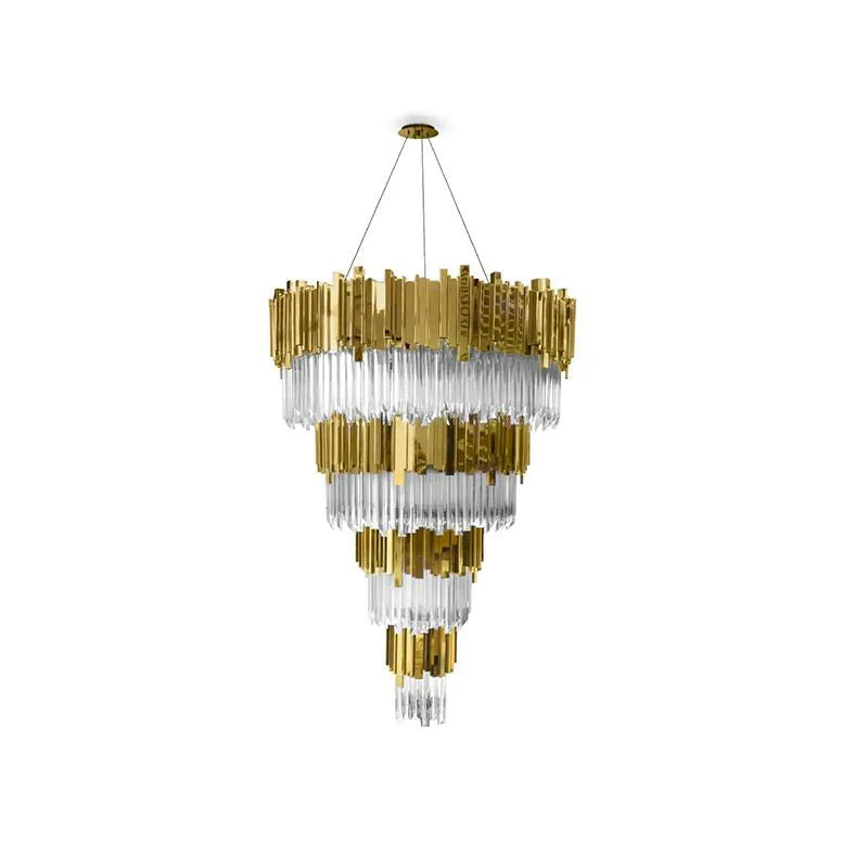 Brilliant Decorative 4-Tier Round Chandelier - Image 5