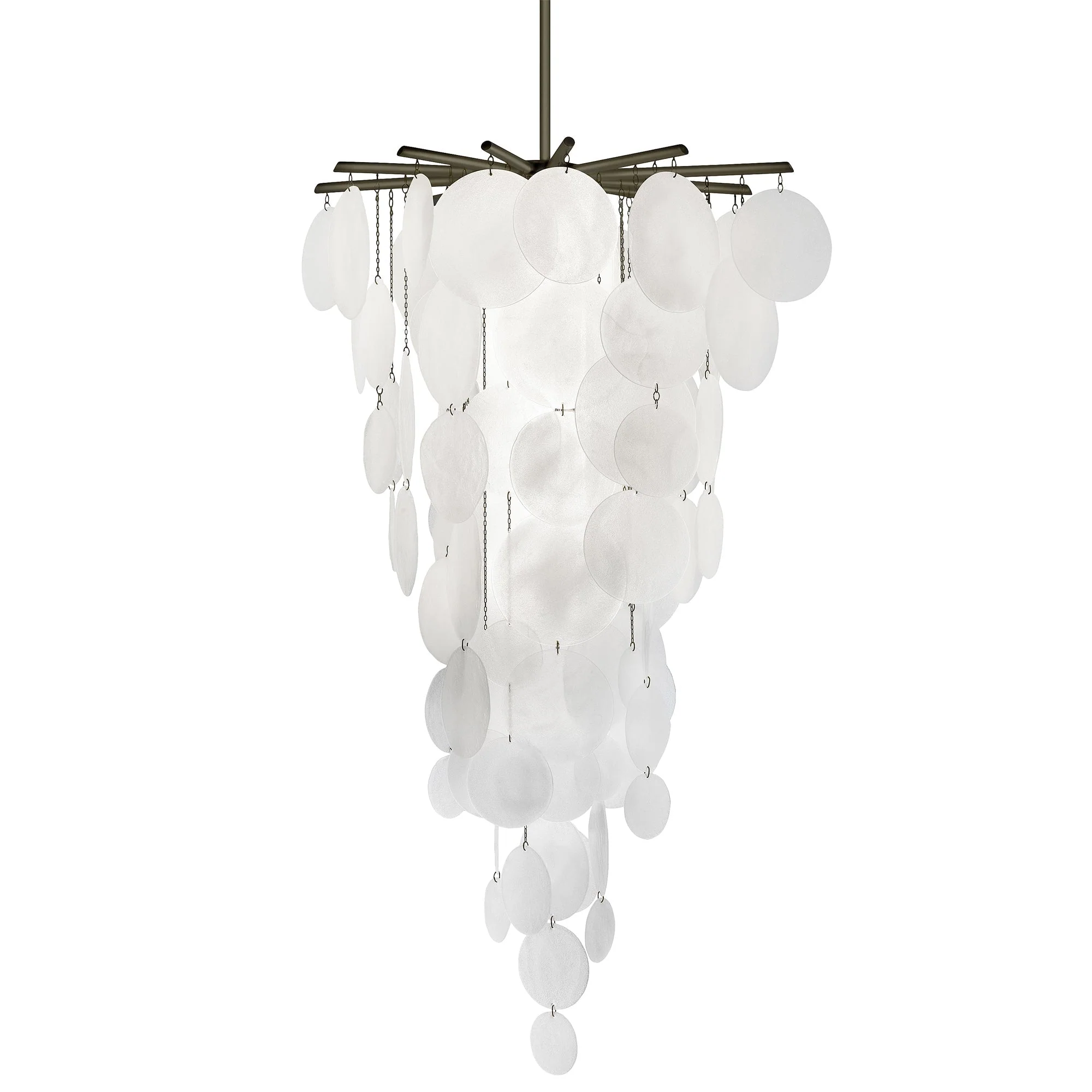 Briony Glass Cascade Chandelier 78.7'' - Image 3