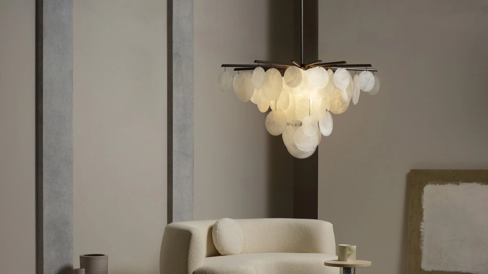 Briony Glass Pendant Chandelier 46.9" 62.6" - Image 11