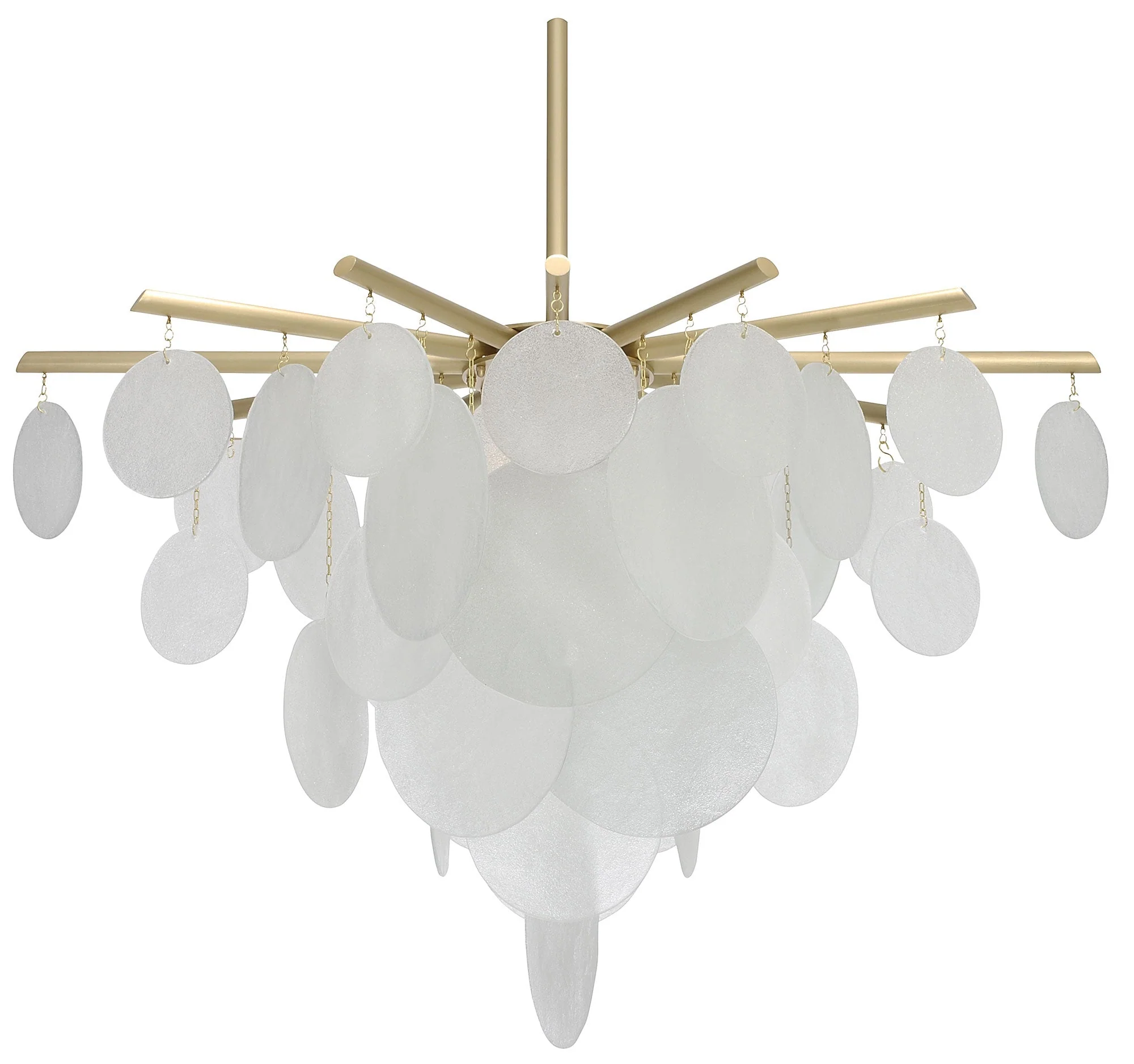 Briony Glass Pendant Chandelier 46.9" 62.6" - Image 12