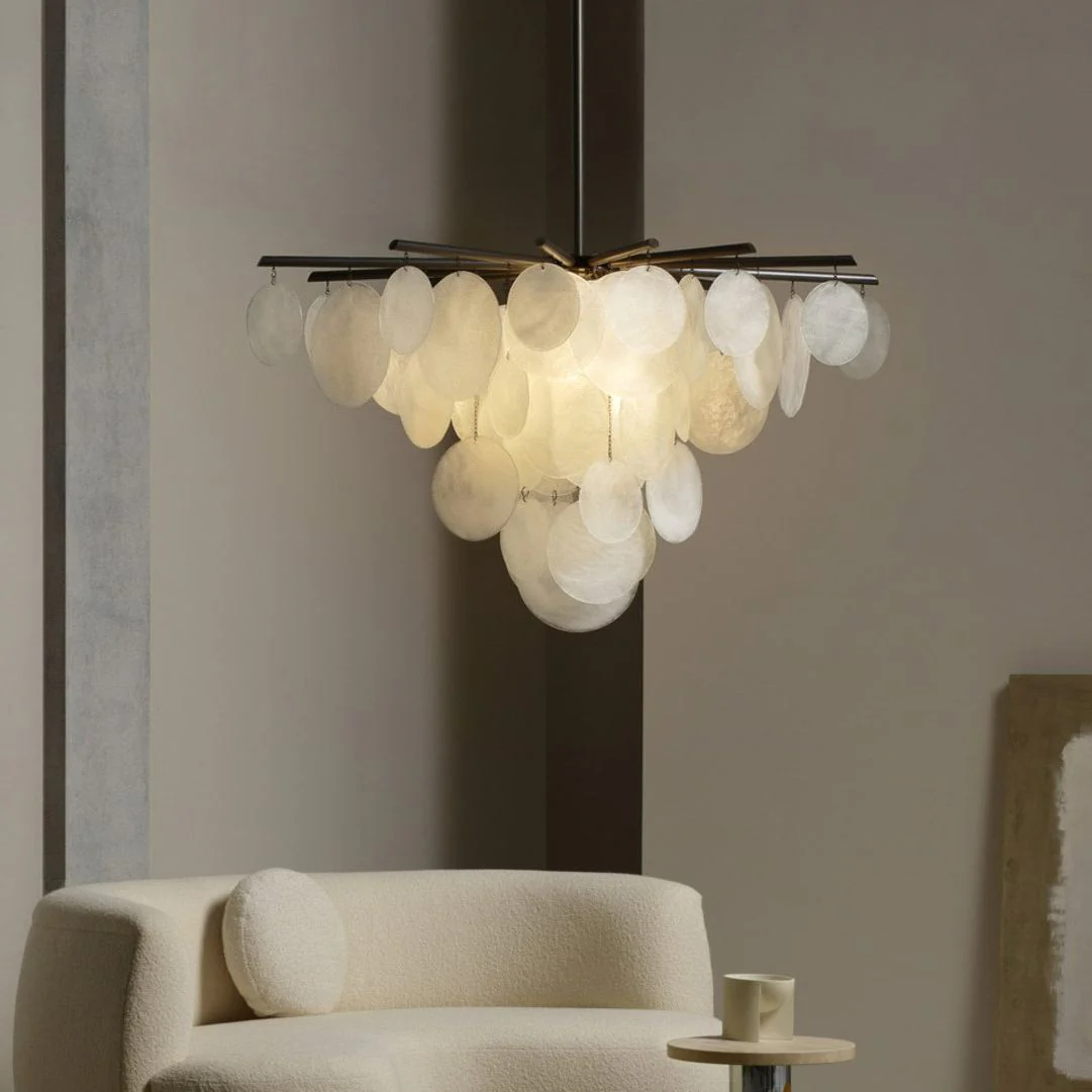 Briony Glass Pendant Chandelier 46.9" 62.6" - Image 5