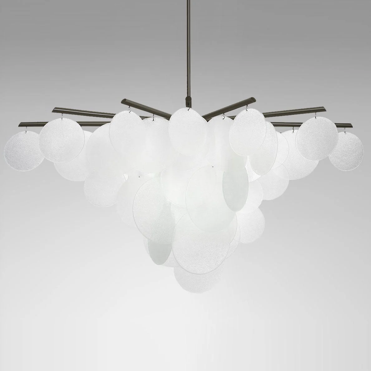 Briony Glass Pendant Chandelier 46.9" 62.6" - Image 6