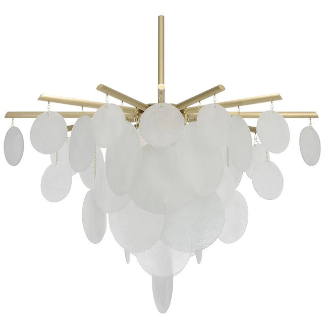 Briony Glass Pendant Chandelier 46.9" 62.6" - Image 7